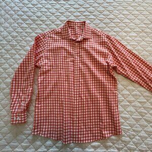 3 Men's Shaghai Made Custom Dress Shirts Long Sleeve Size 16 x 34